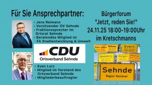 Einladung zum Bürgerforum „Jetzt, reden Sie!“